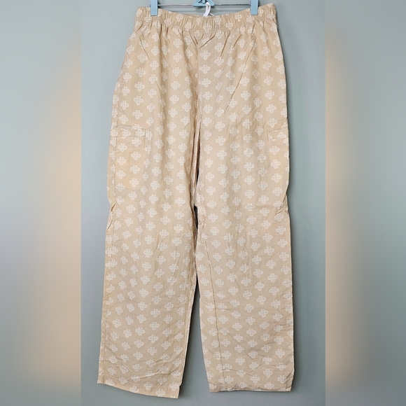 Urban Outfitters Men's Straight Leg, Mid-Rise Pattern Track Pant in Oyster, L - Picture 7 of 11